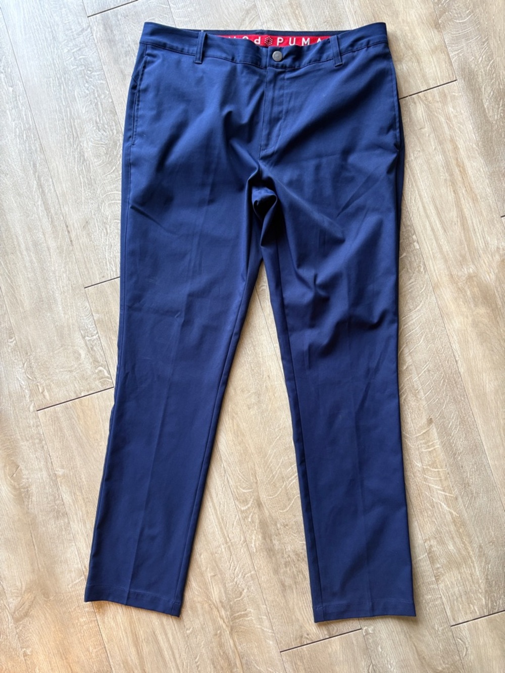 PUMA Jackpot Performance Chino Golf Pants Navy 34 x 34 (measures 36x32)
